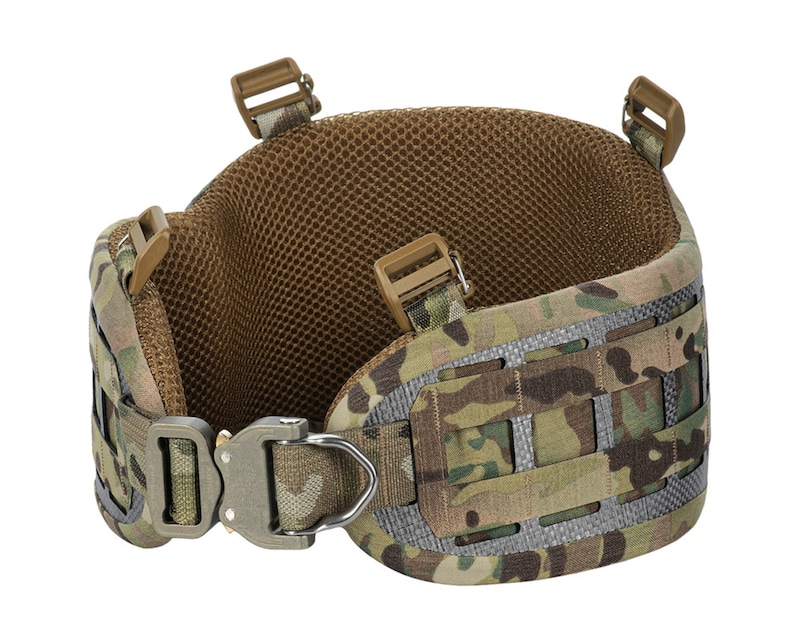 WST Ceinture tactique légère ceinture MOLLE boucle métallique Cabon WST Ceinture tactique légère ceinture MOLLE boucle métallique Cabon