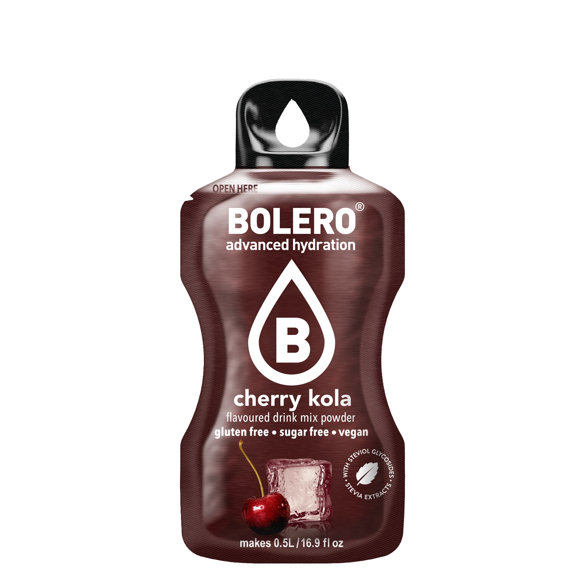 Boisson en poudre Cherry Cola avec stévia 3 g Bolero