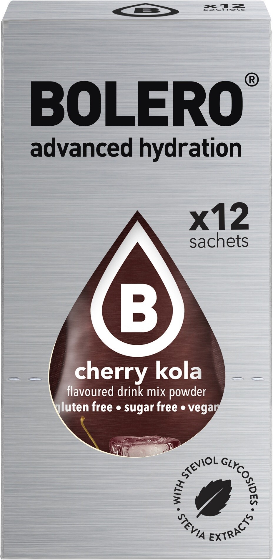 Boisson en poudre Cherry Cola avec stévia 3 g - 12 pcs. Bolero