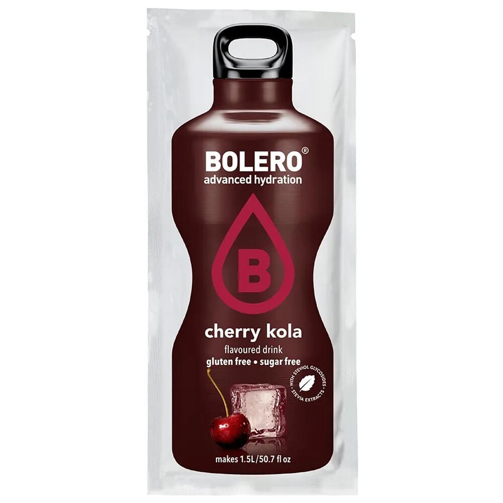 Boisson en poudre Cherry Cola avec stévia 9 g Bolero