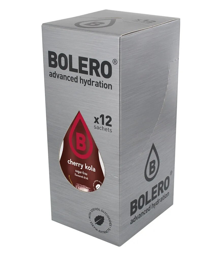 Boisson en poudre Cherry Cola avec stévia 9 g 12 pcs. Bolero 