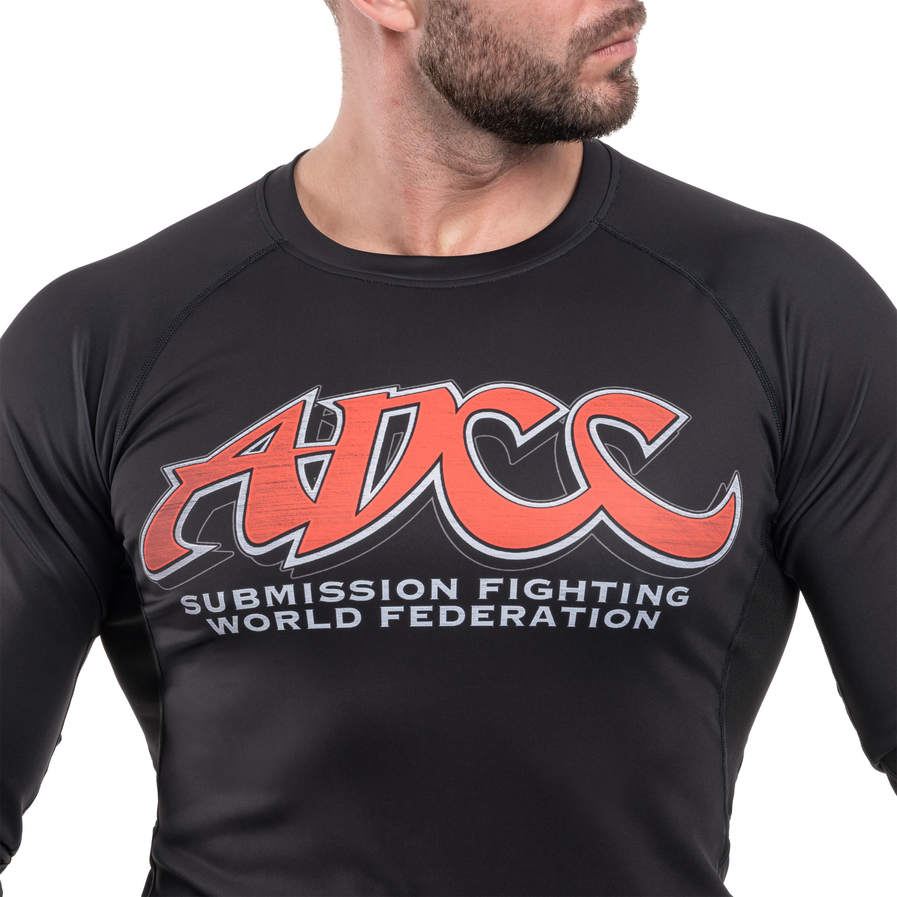 T-shirt thermoactifs West Coast LongSleeve Rashguard ADCC Pitbull - Black