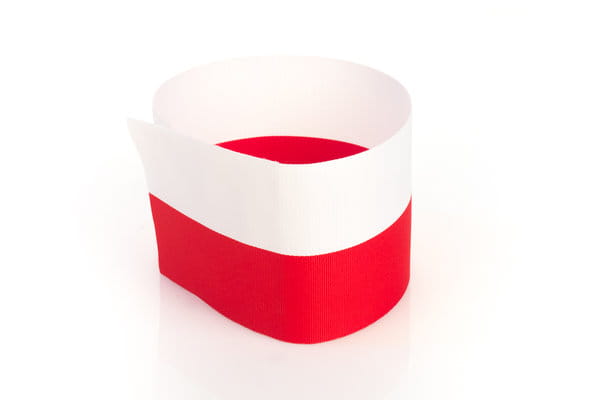 Brassard - Blanc et rouge