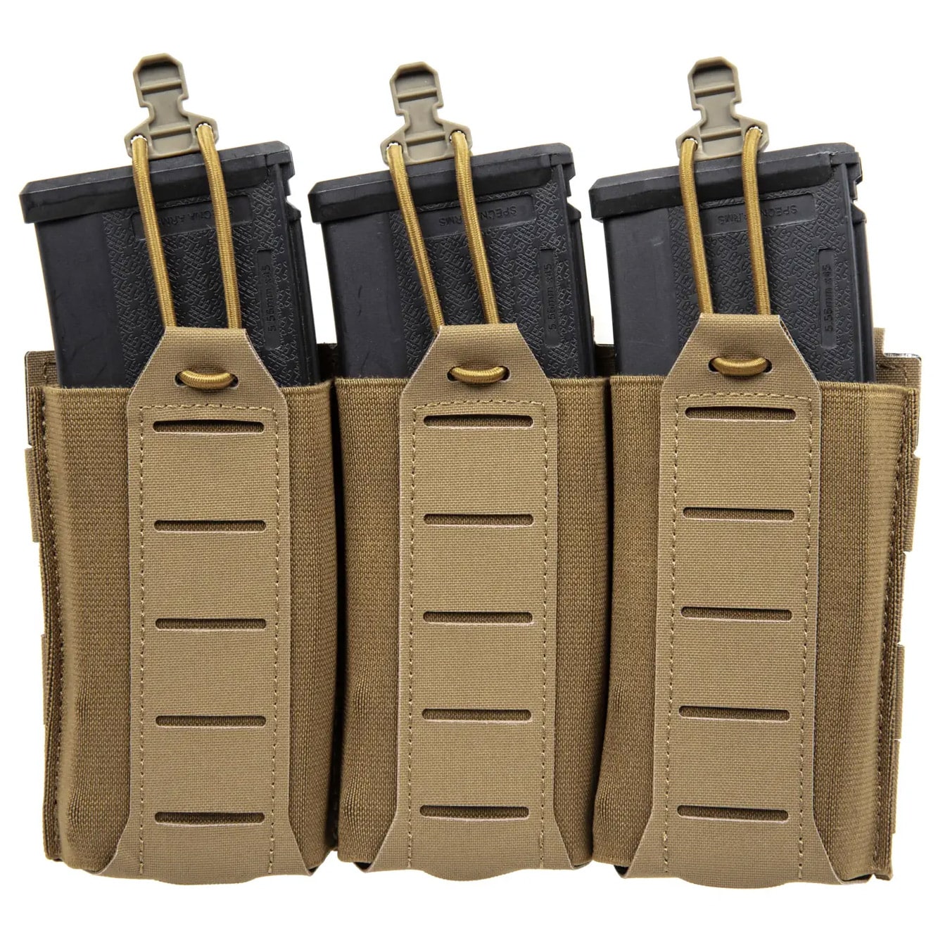 Triple pochette pour chargeurs AR15 Wosport - Coyote Brown