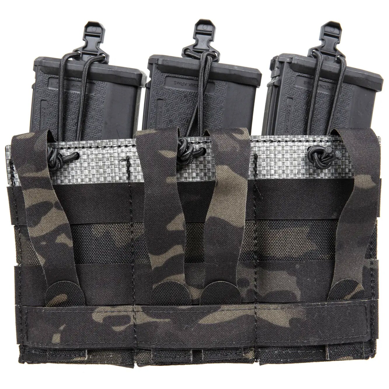 Triple pochette Wosport pour les chargeurs AR15 - MultiCam Black