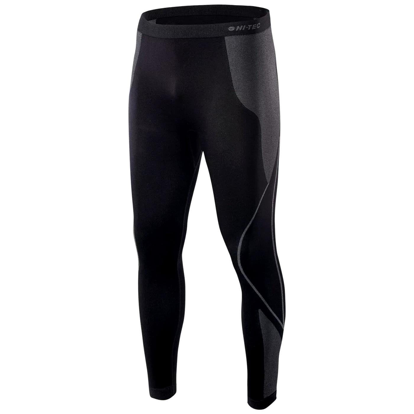 Leggings thermoactifs pour hommes Buraz Hi-Tec - Black/Grey