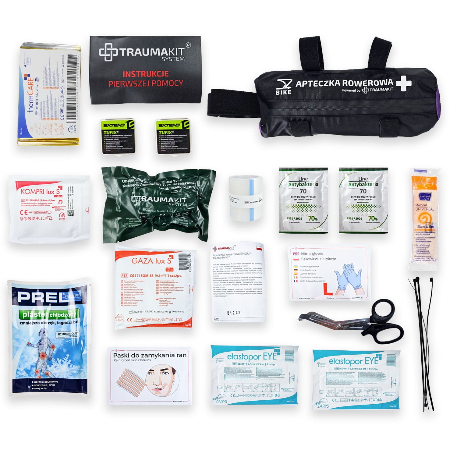 Trousse de secours pour vélo AedMax Endur Trauma Kit