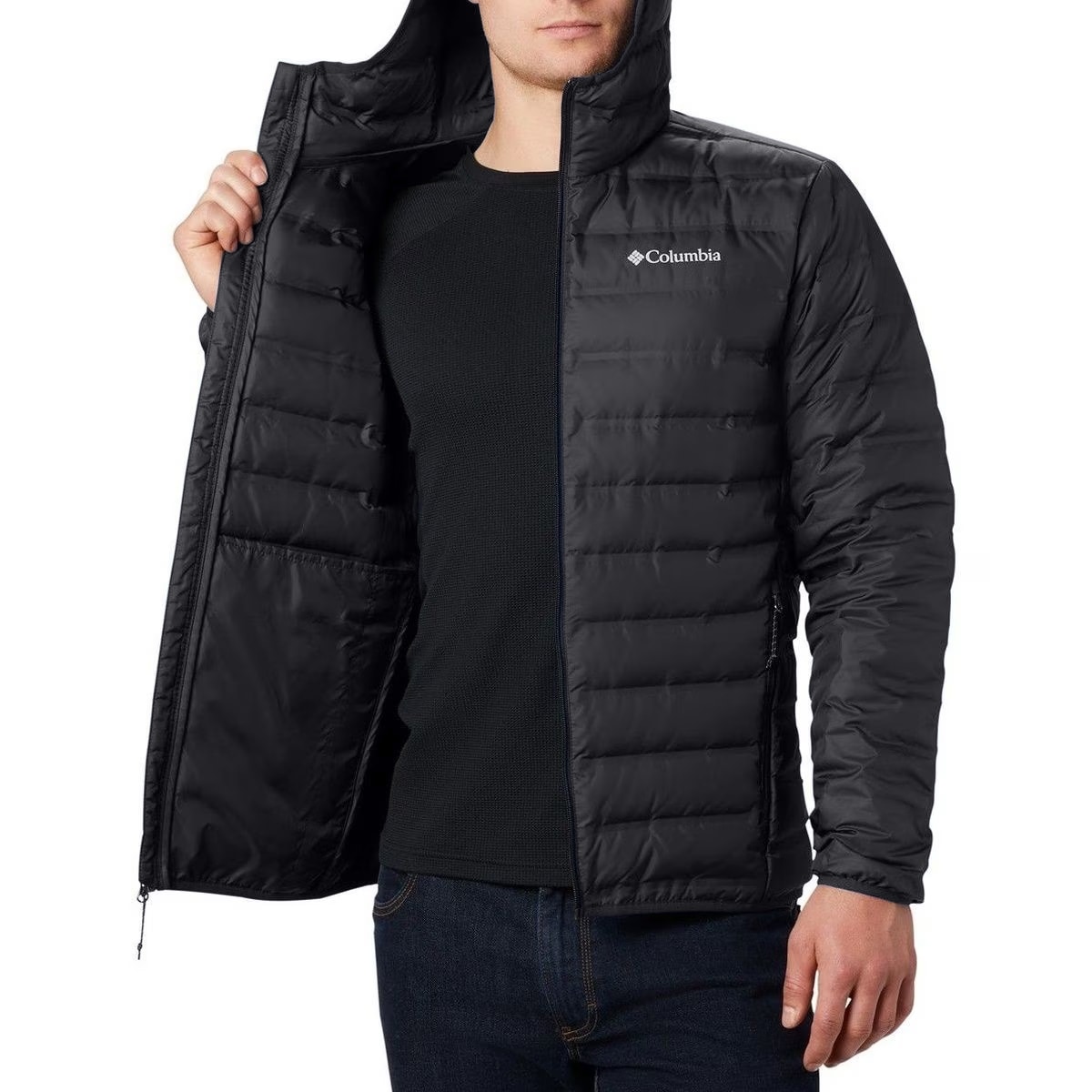 Veste Lake 22 II Down Hooded Columbia - Black