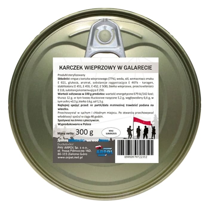 Conserves alimentaires - Cou de porc 300 g Arpol