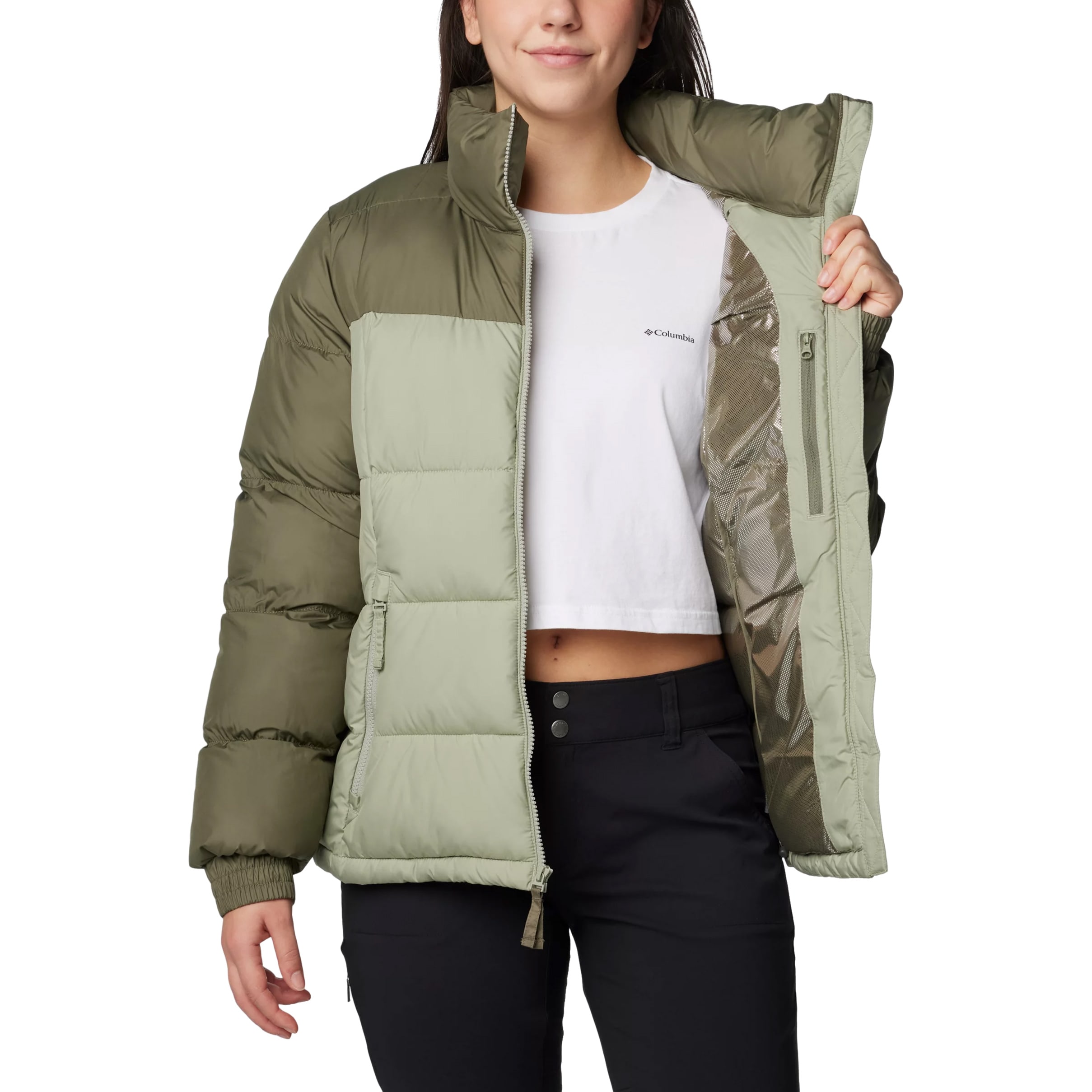 Veste femme Pike Lake Columbia - Stone Green / Safari