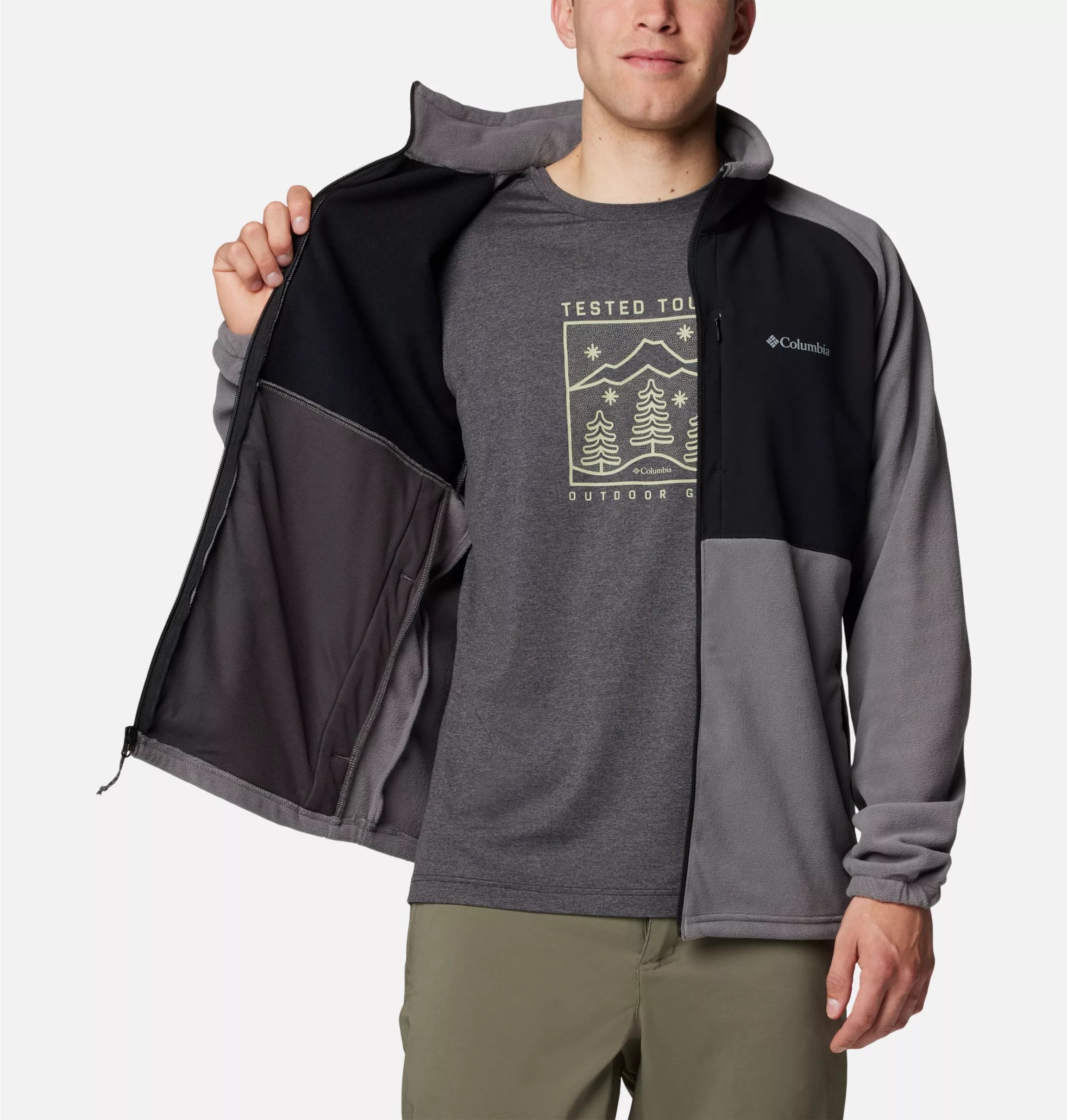 Polaire Sage Peak Fleece Columbia - City Grey/Black