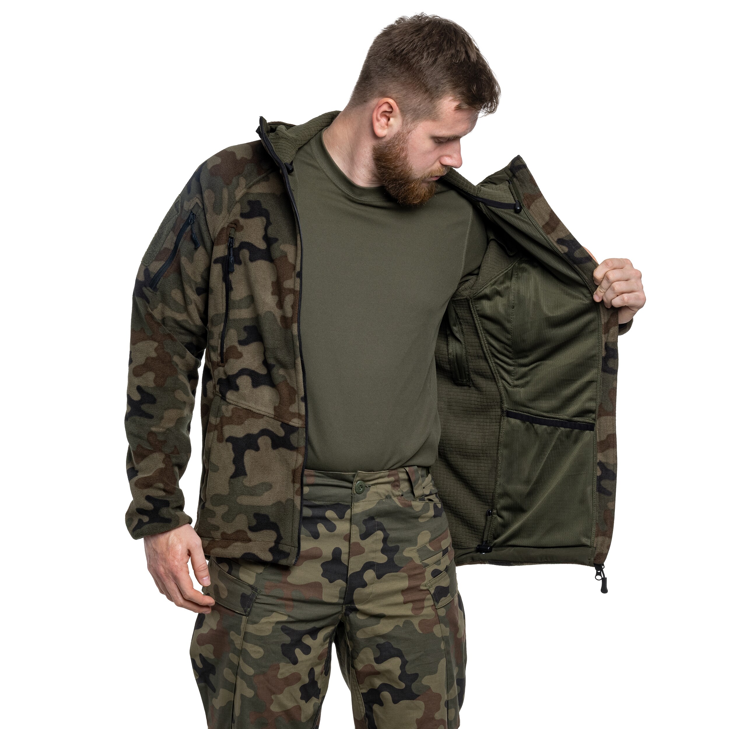 Polaire Patriot MK2 Hybrid Fleece Helikon-Tex - wz.93 Pantera PL Woodland