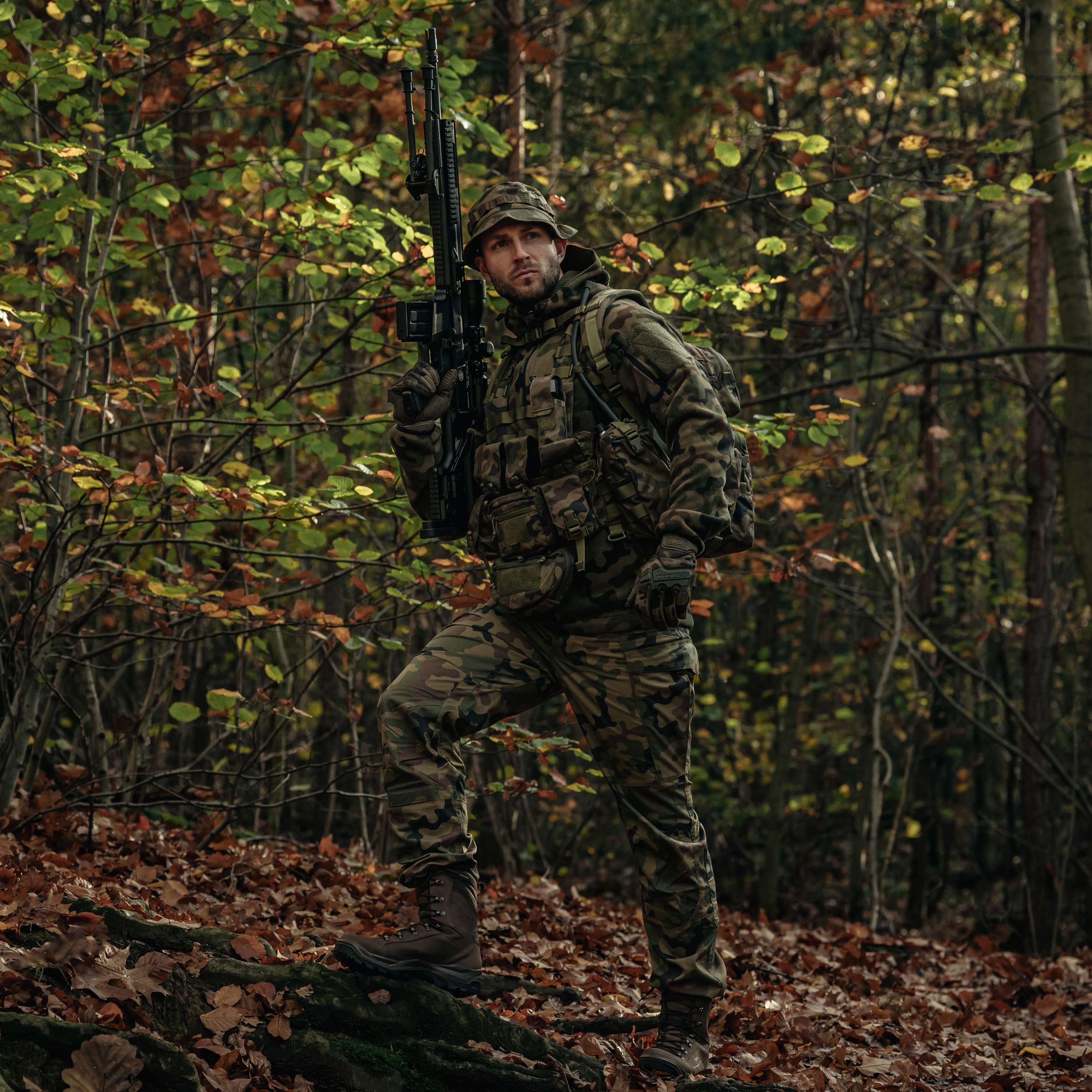 Polaire Patriot MK2 Hybrid Fleece Helikon-Tex - wz.93 Pantera PL Woodland