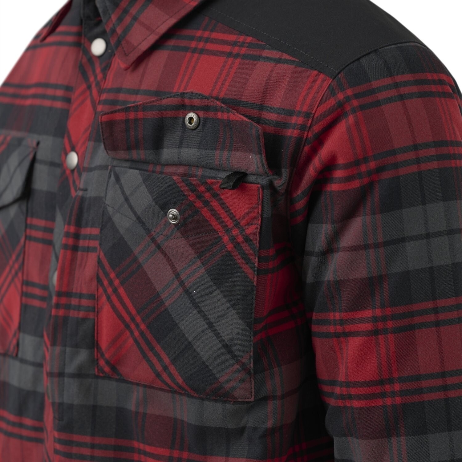 Chemise Winter Warden Long Sleeve Helikon - Slate Crimson Plaid