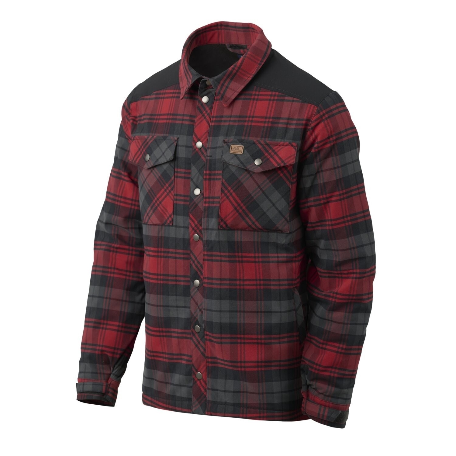 Chemise Winter Warden Long Sleeve Helikon - Slate Crimson Plaid