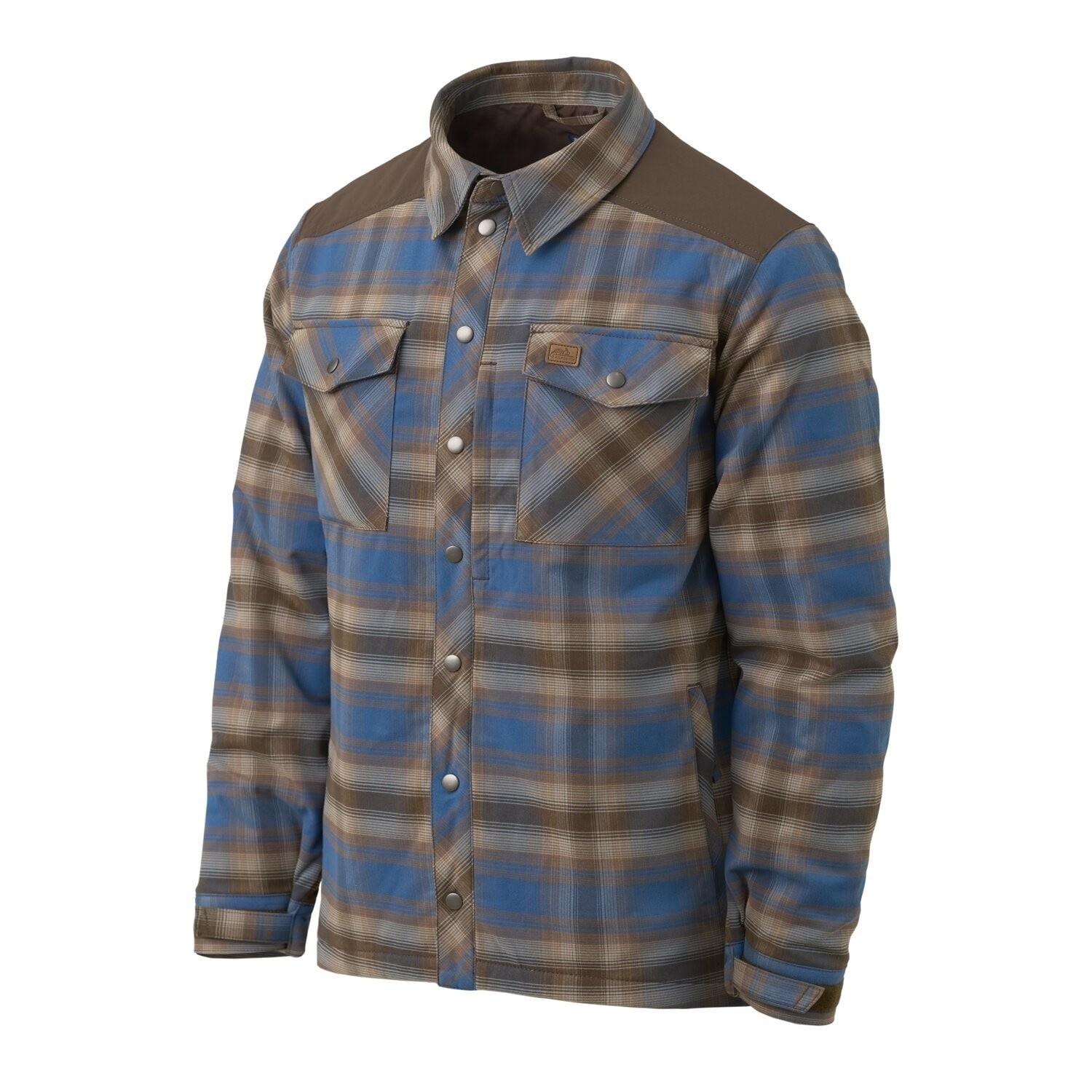 Chemise Winter Warden Long Sleeve Helikon - Forest Blue Plaid