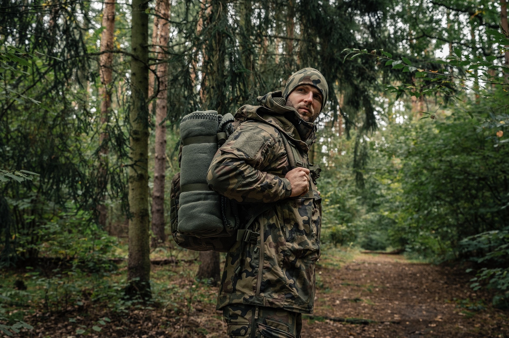 Veste Anorak Tracer PolyCotton Stretch Rip-Stop Helikon-Tex - wz.93 Pantera PL Woodland