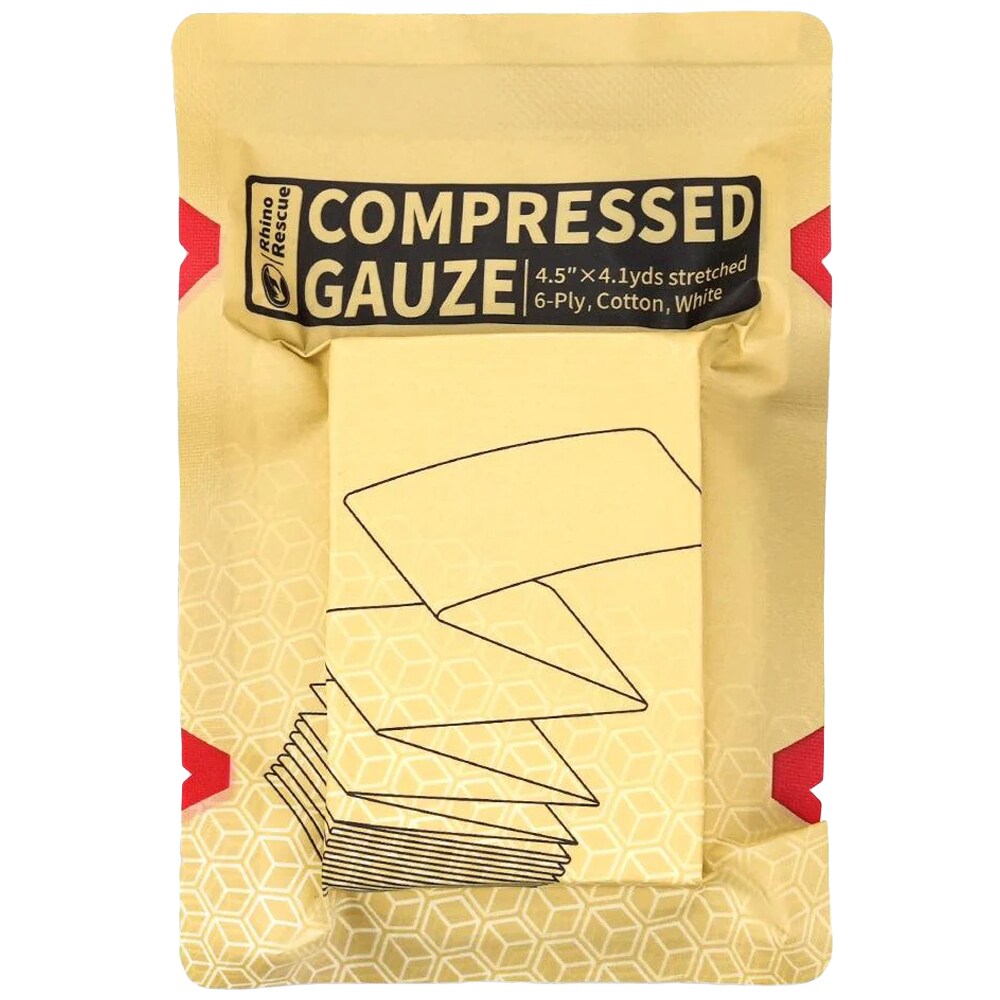 Gaze de compression 11,4 x 375 cm Rhino Rescue - White