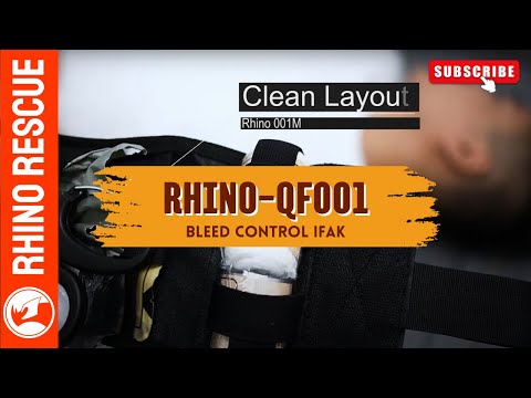 Trousse de secours détachable QF-001 IFAK Rhino Rescue - Black