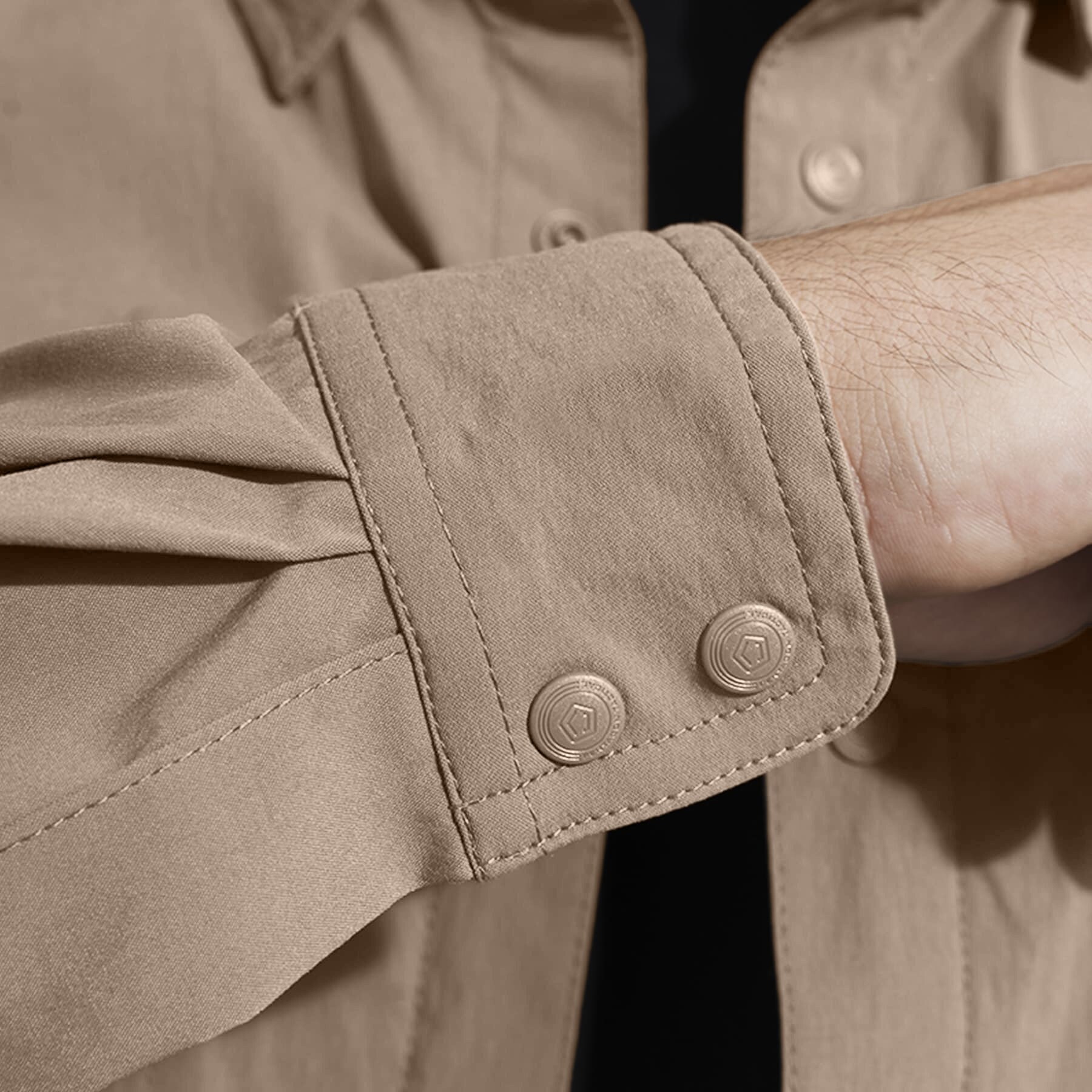 Chemise Wayne Sunproof Long Sleeve Pentagon - Khaki
