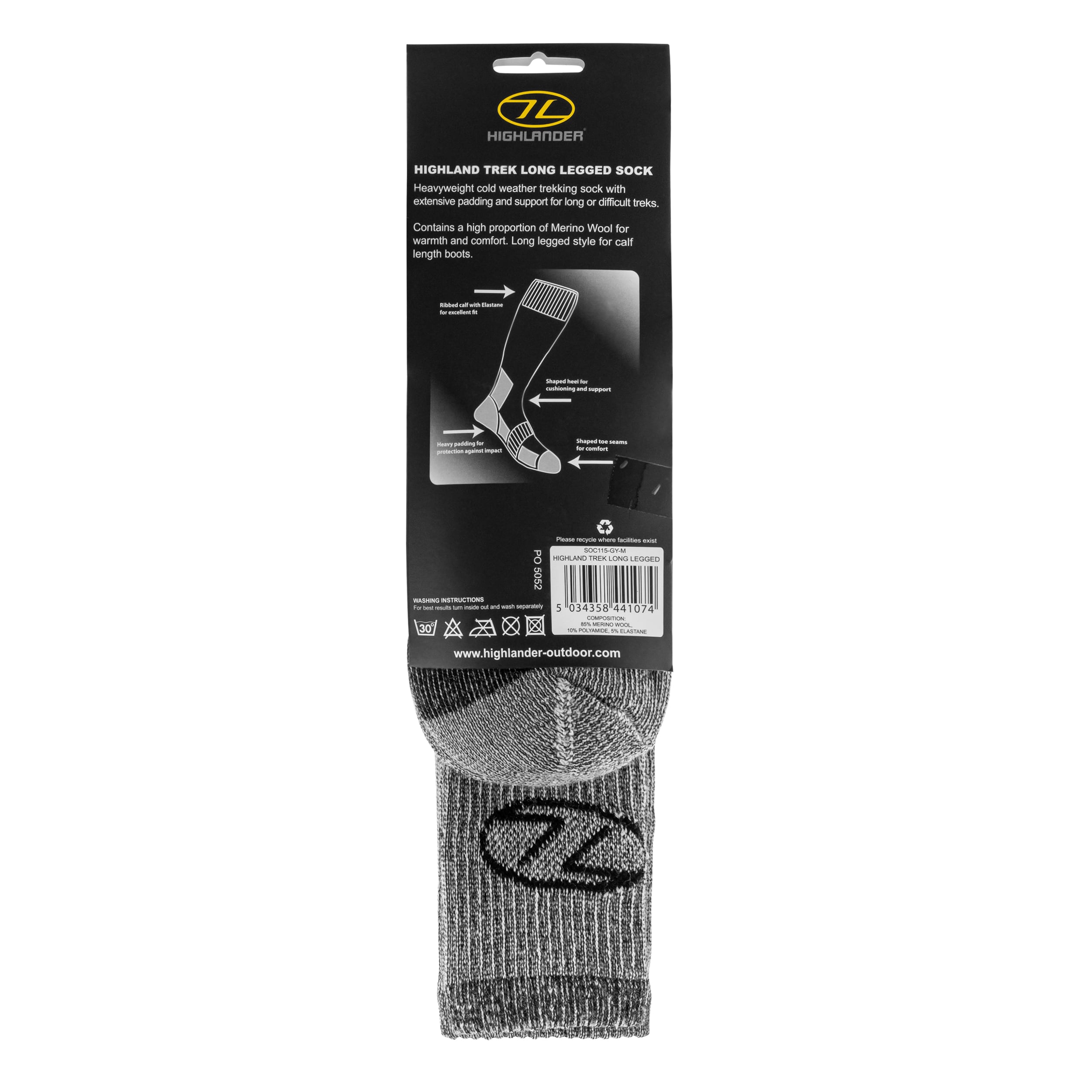 Chaussettes pour femmes Trek Long Highlander - Grey