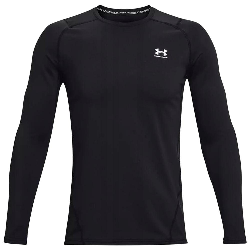 T-shirt thermique ColdGear Fitted Crew Long Sleeve Under Armour - Black