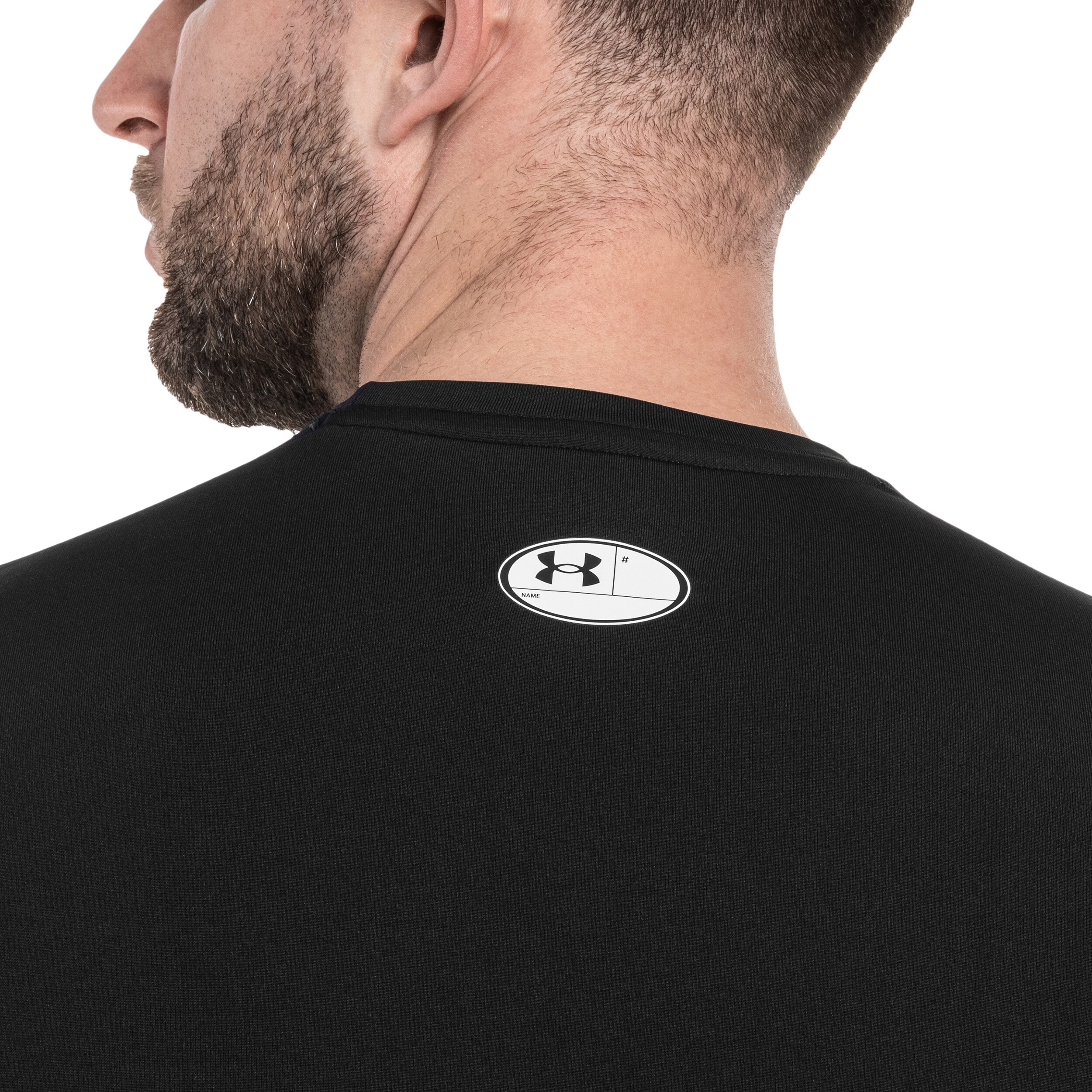 T-shirt thermique ColdGear Fitted Crew Long Sleeve Under Armour - Black