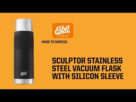 Thermos Sculptor Sleeve Vacuum Flask 1 L Esbit - Black