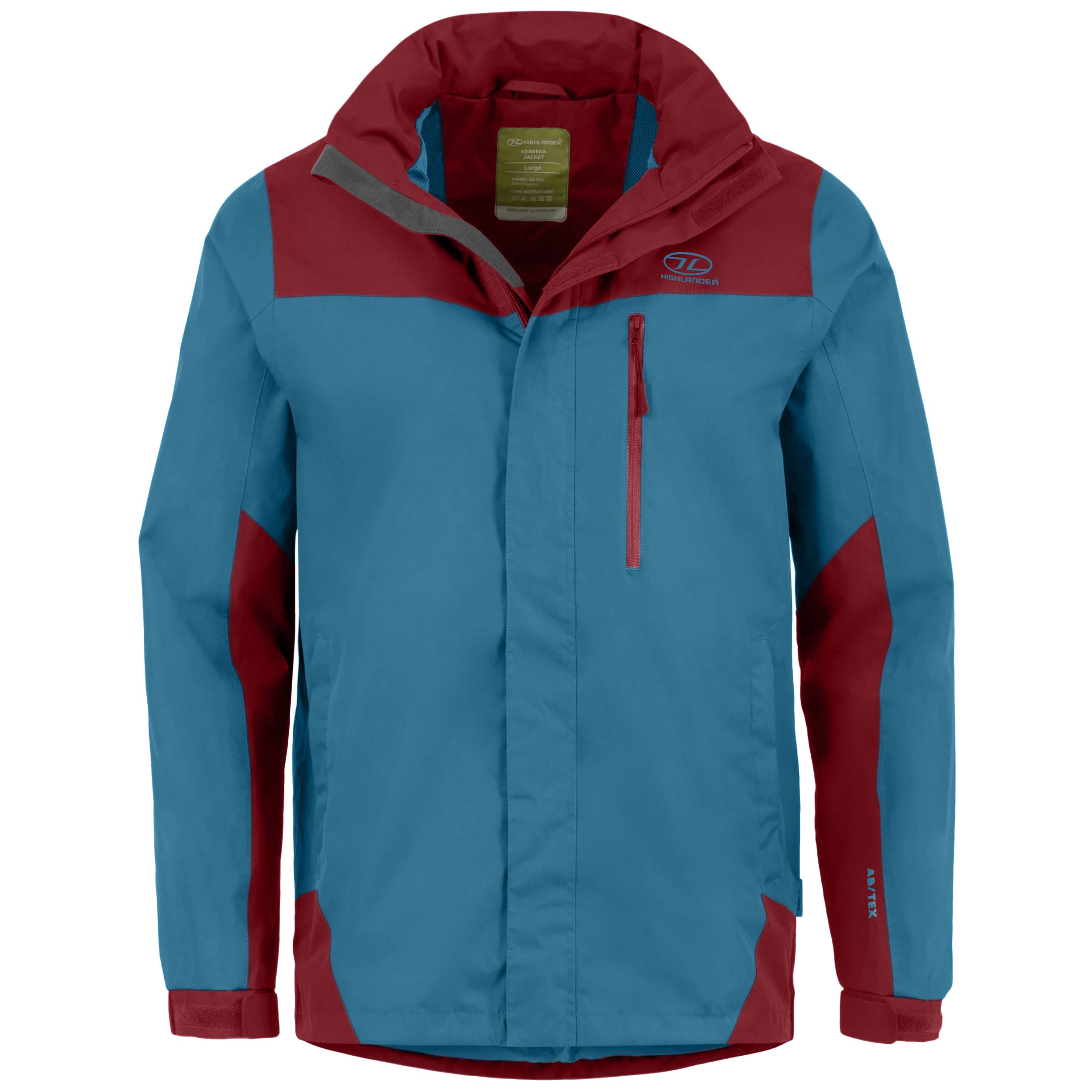 Veste Kerrera Highlander Outdoor - Petrol / Burgundy