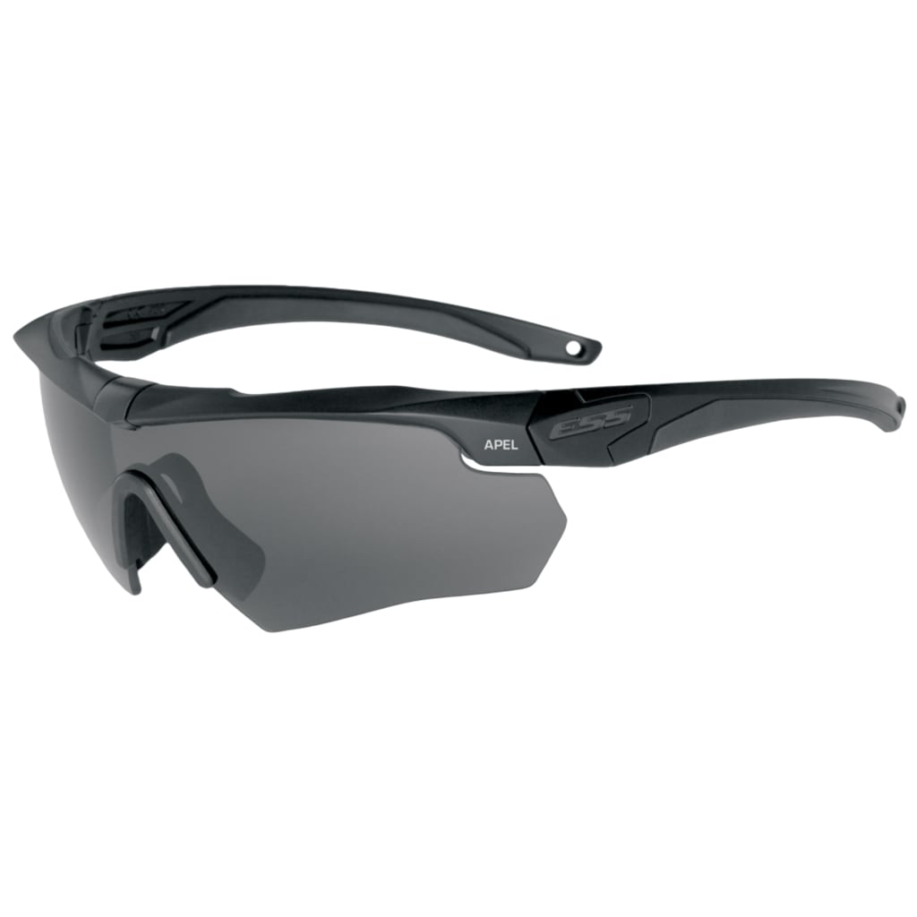 Lunettes tactiques Crossbow APEL ESS Clear/Smoke Gray - Black