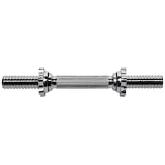 Barre de musculation droite avec filetage et pinces GPR35 2,5 kg - 35 cm HMS