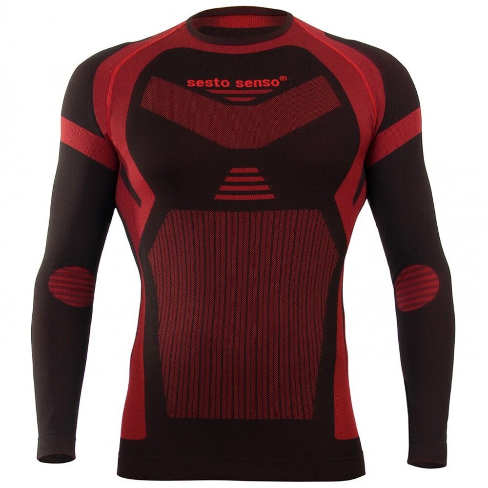 T-shirt thermique CL15 Thermo Active avec manches longues Sesto Senso - Rouge