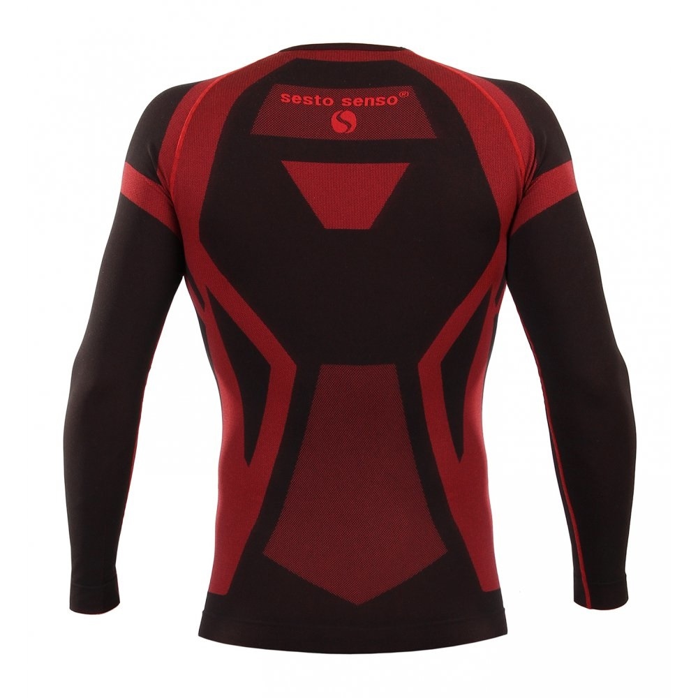 T-shirt thermique CL15 Thermo Active avec manches longues Sesto Senso - Rouge