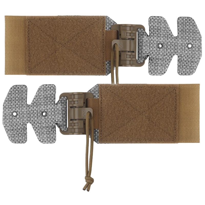 Ensemble d'adaptateurs QD Wosport pour gilets tactiques - Coyote Brown