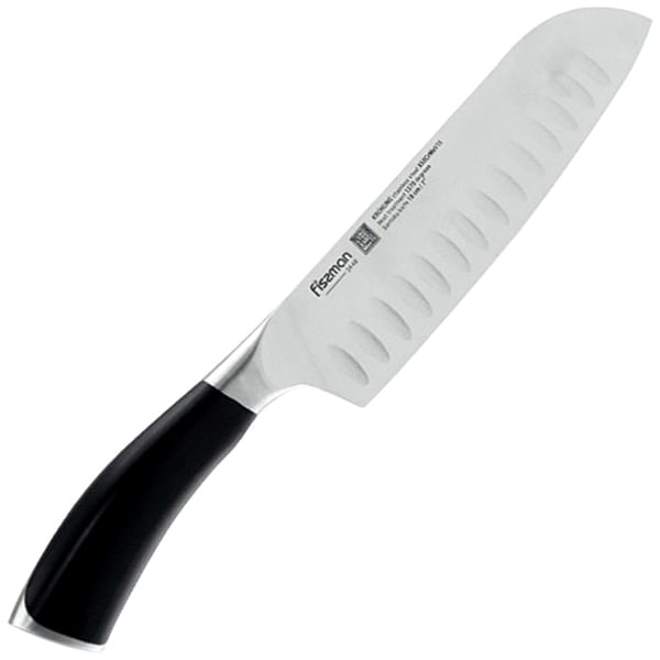 Couteau Santoku Kulle Krönung 18 cm Fissman - Black