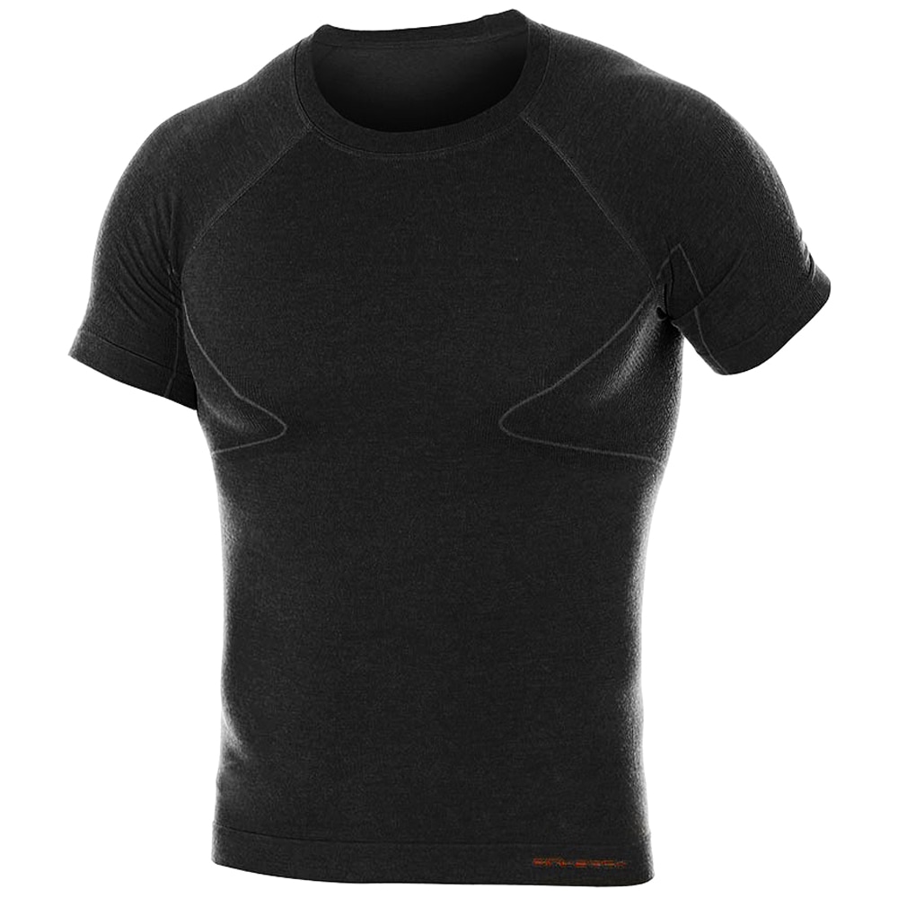 T-shirt thermoactif Merino Active Wool Brubeck - Noir