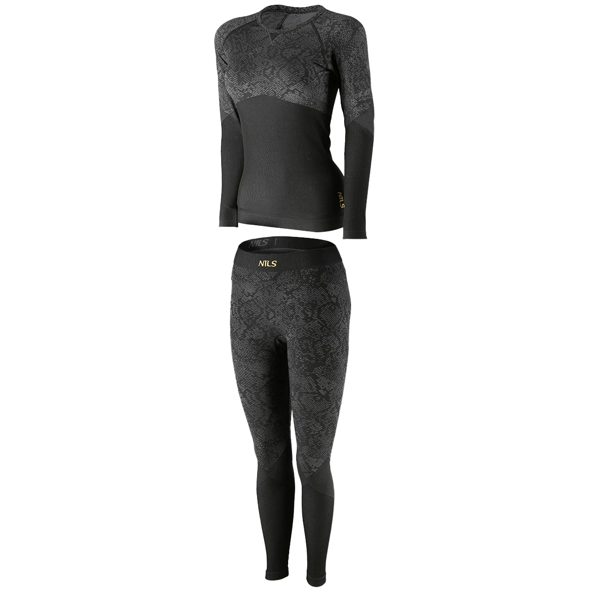 Sous-vêtements thermiques pour femmes Rosa Nils - Black