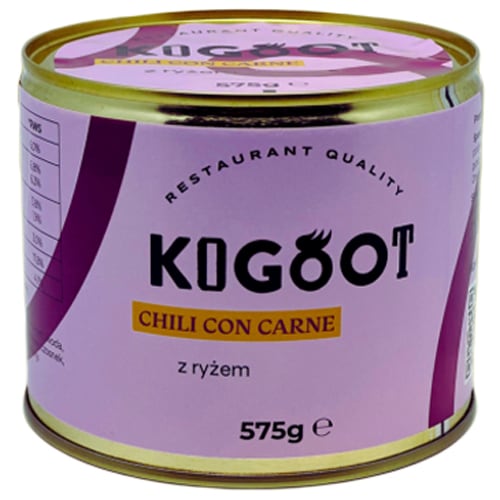 Aliments en conserve Chili con carne avec riz 575 g Kogoot 