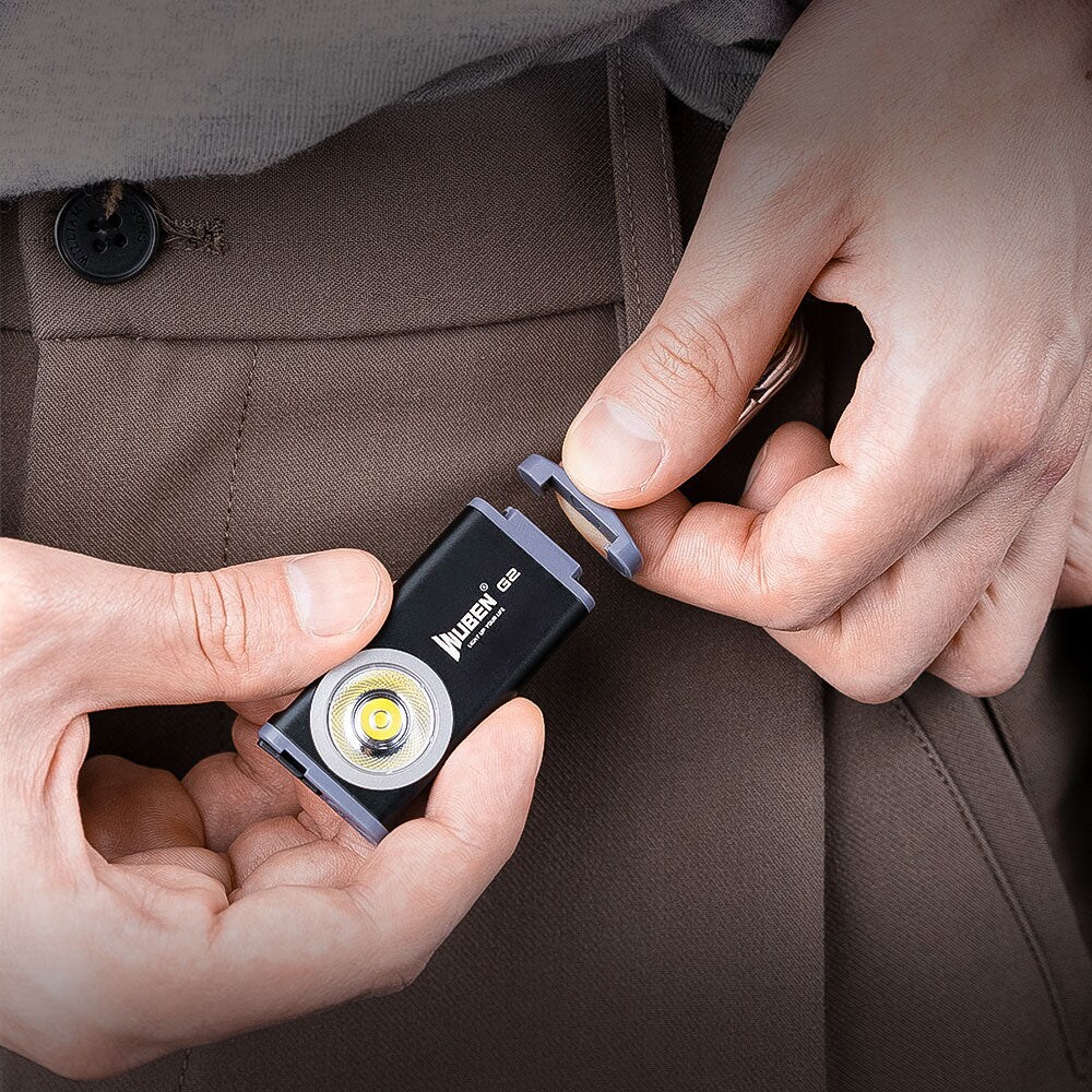 Porte-clés lampe de poche G2 500 lumens Wuben - Black