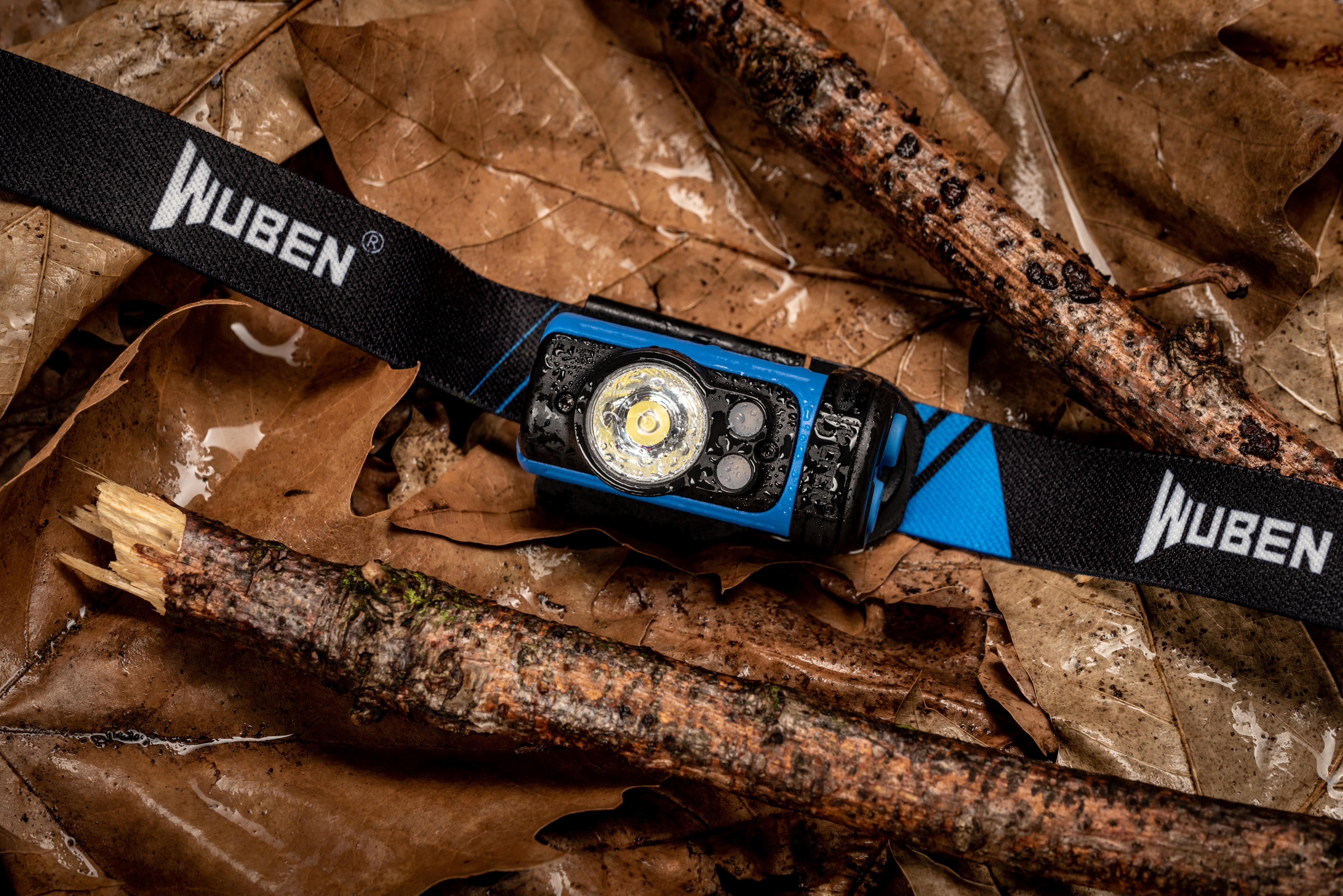 Lampe frontale H3 Headlamp - 120 lumens Wuben - Blue