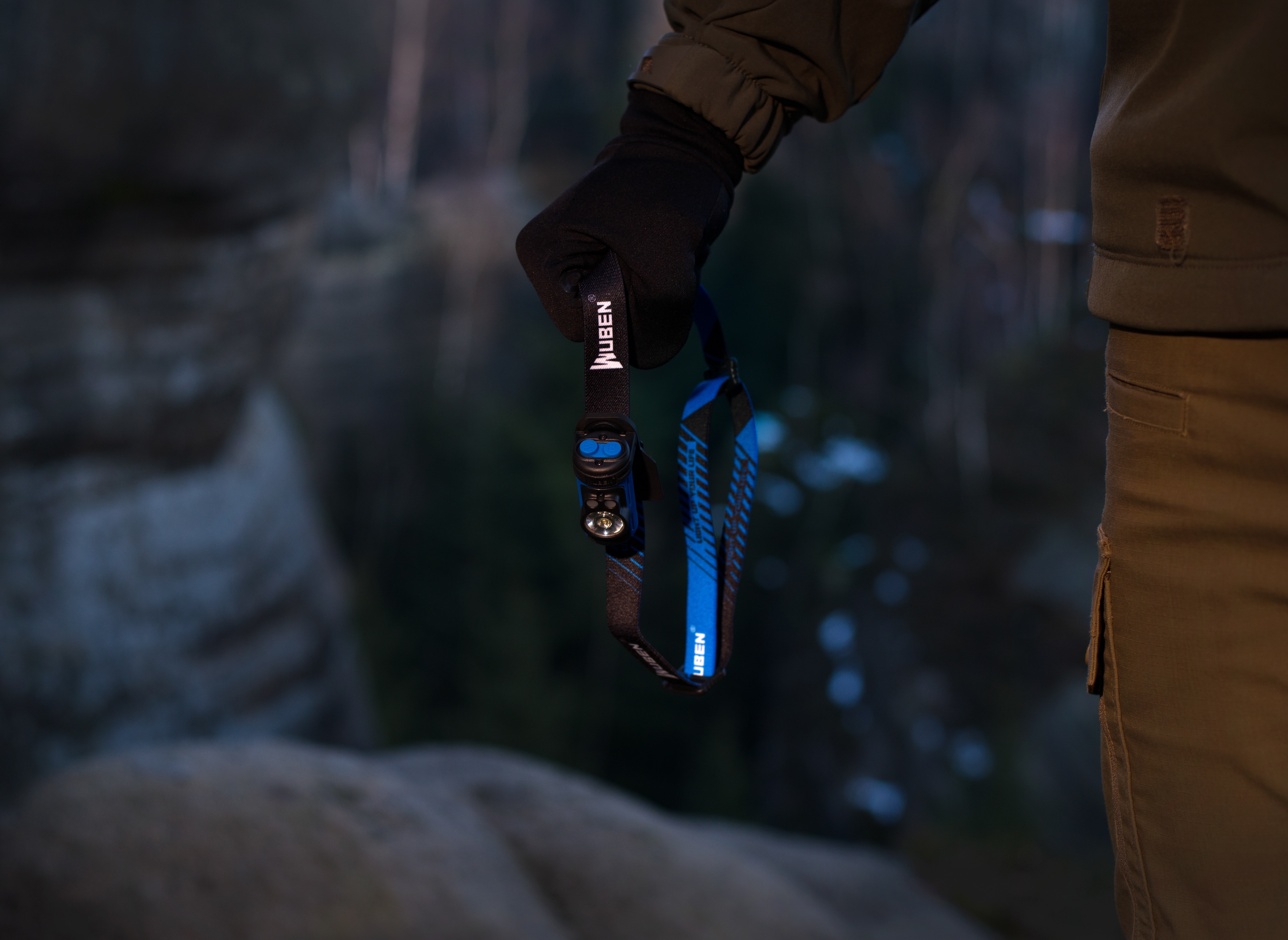Lampe frontale H3 Headlamp - 120 lumens Wuben - Blue 