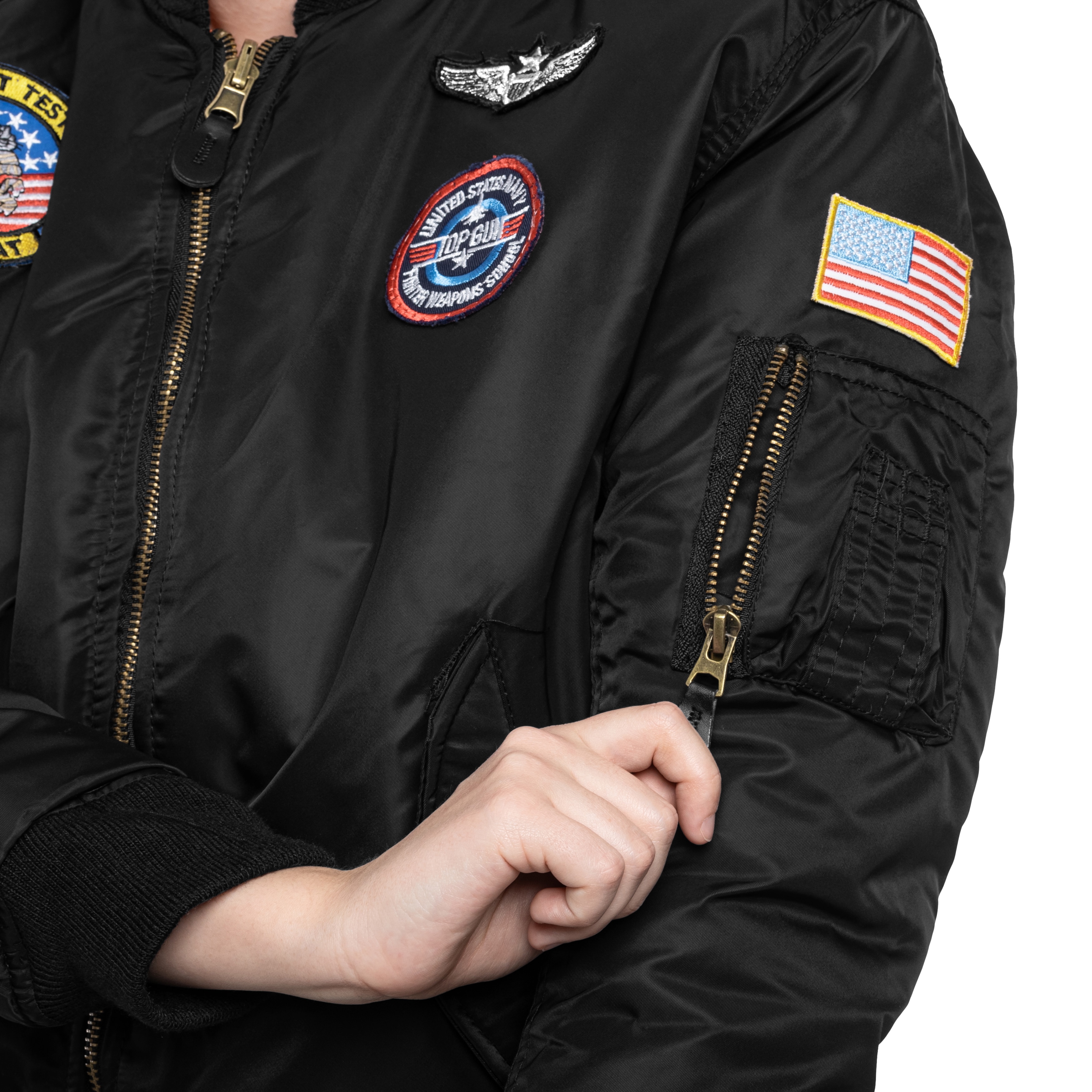 Veste pour enfants MA1 Flight Jacket Mil-Tec - Black