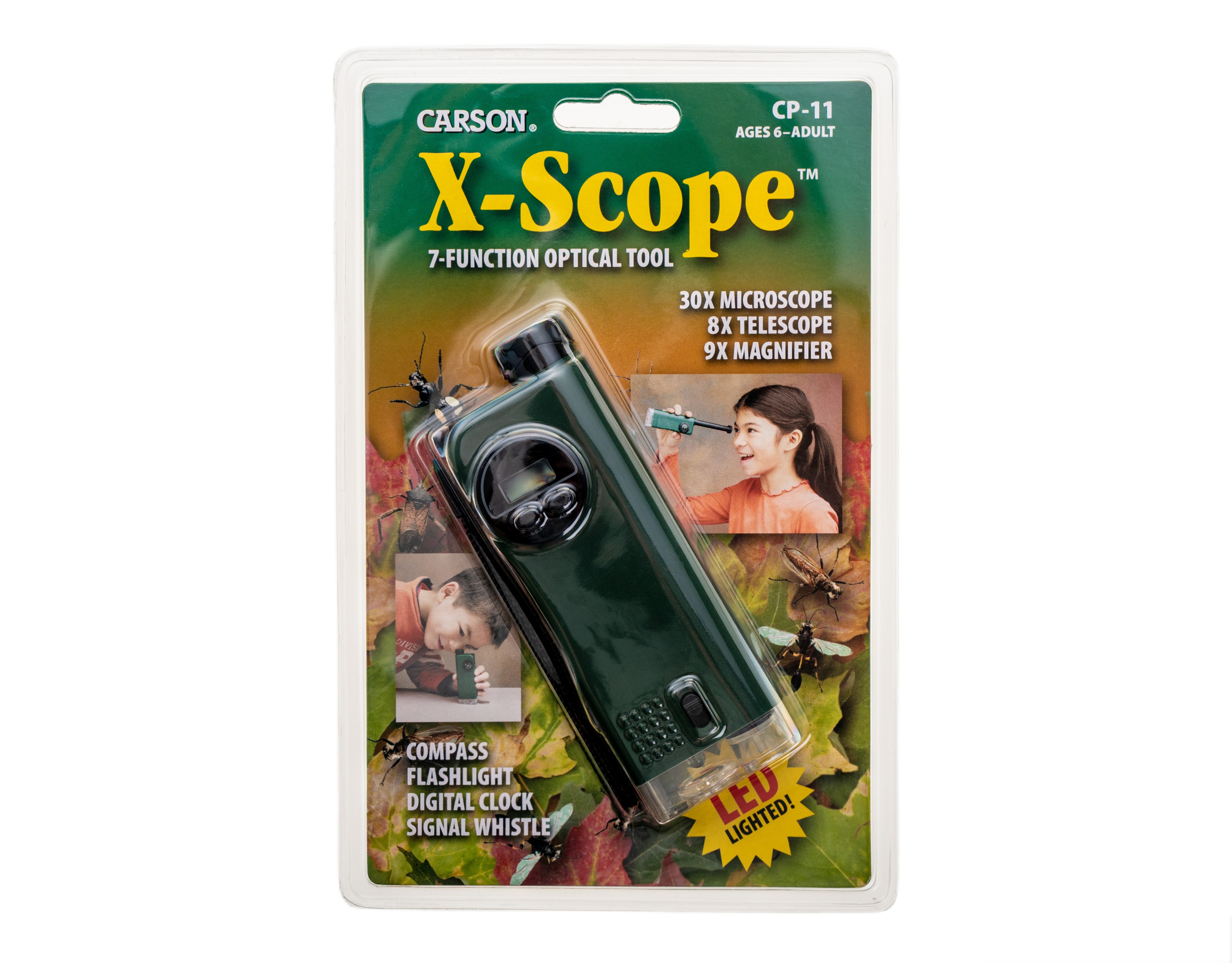 Microscope de poche X-Scope 30x + télescope 8x + loupe 9x Carson 