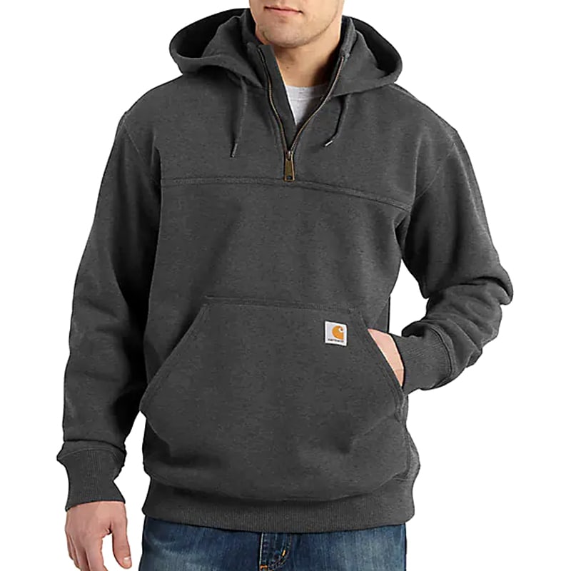 Sweatshirt Rain Defender Heavyweight Half Zip Carhartt - Carbon Heather