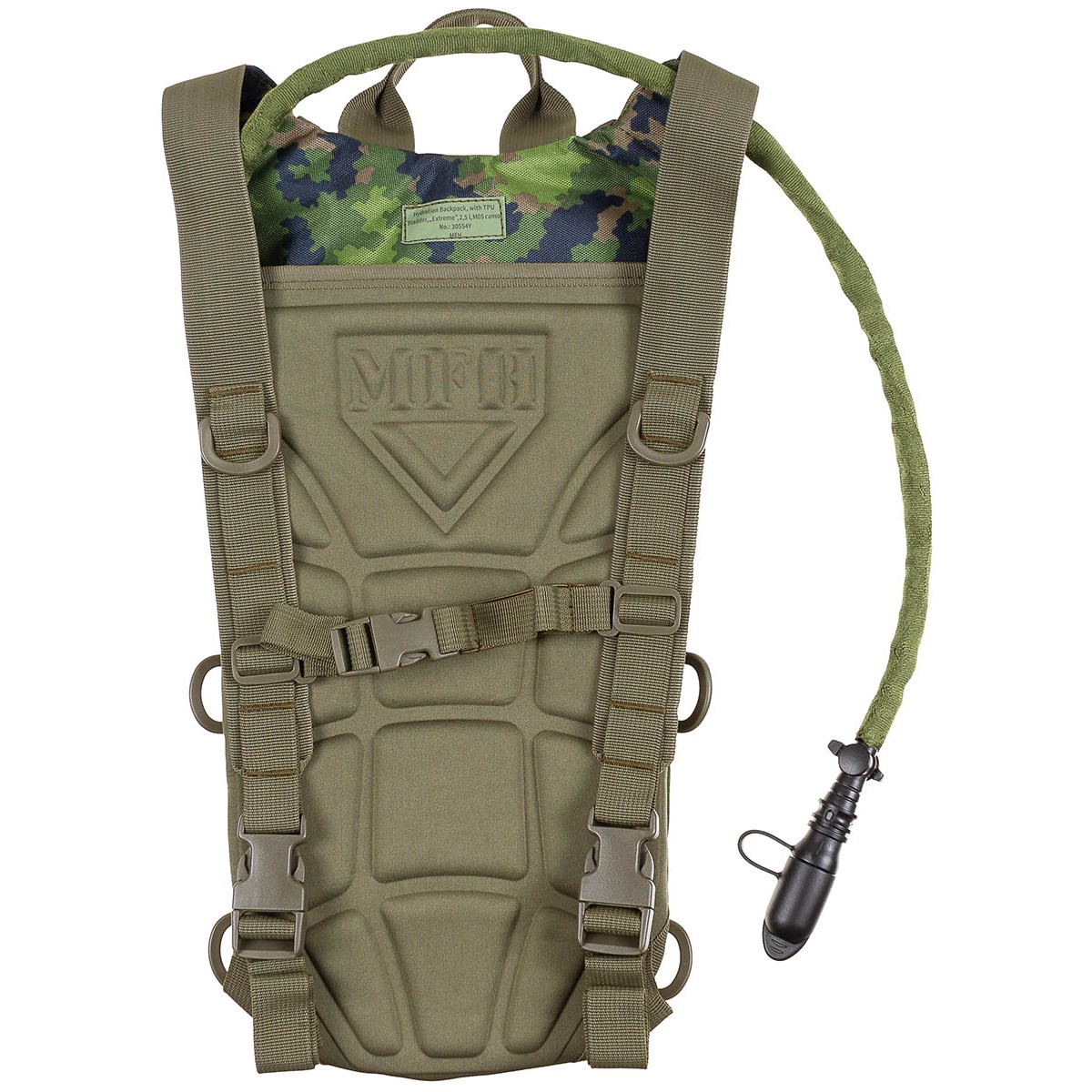 Sac à dos d'hydratation Extreme 2,5 L MFH - M05 Camo