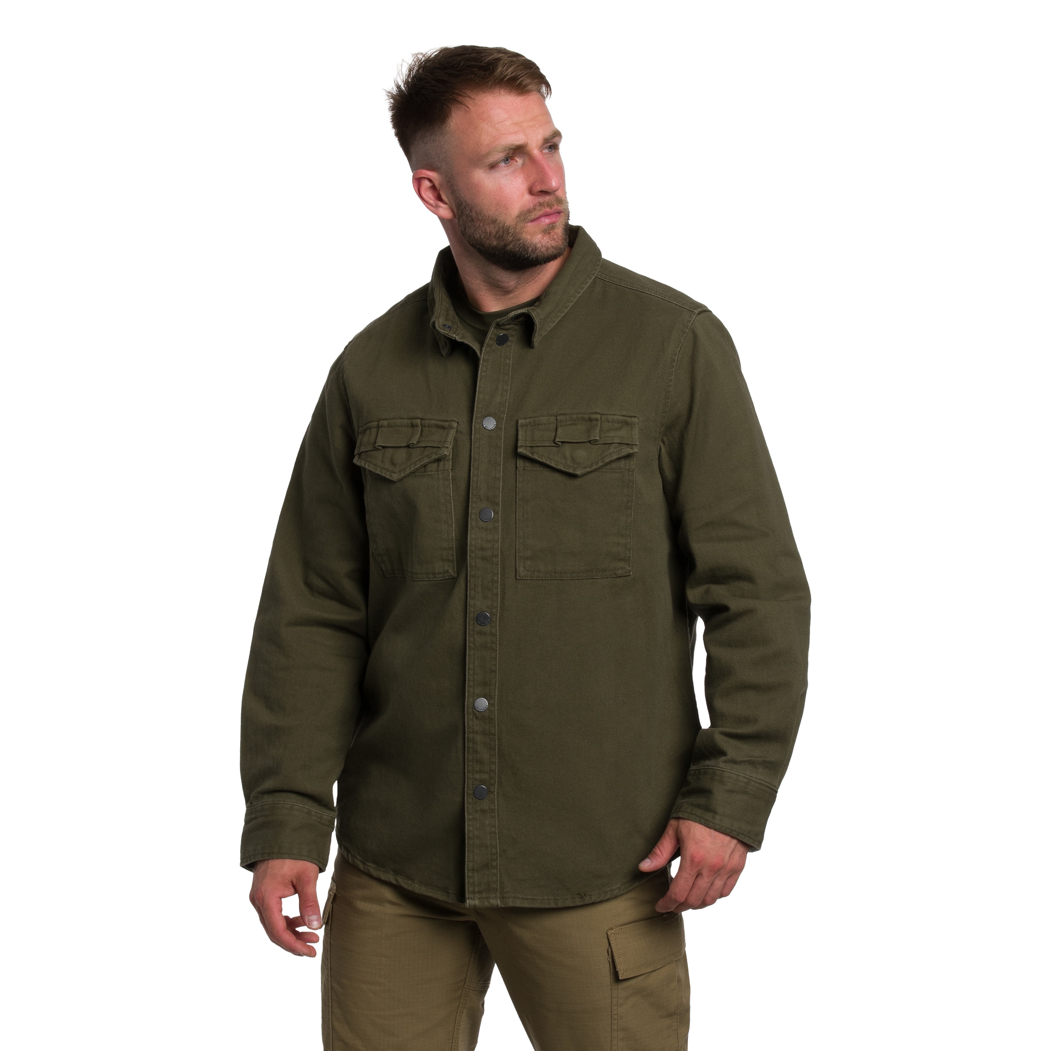 Chemise Heavy Twill Shirt Brandit - Olive