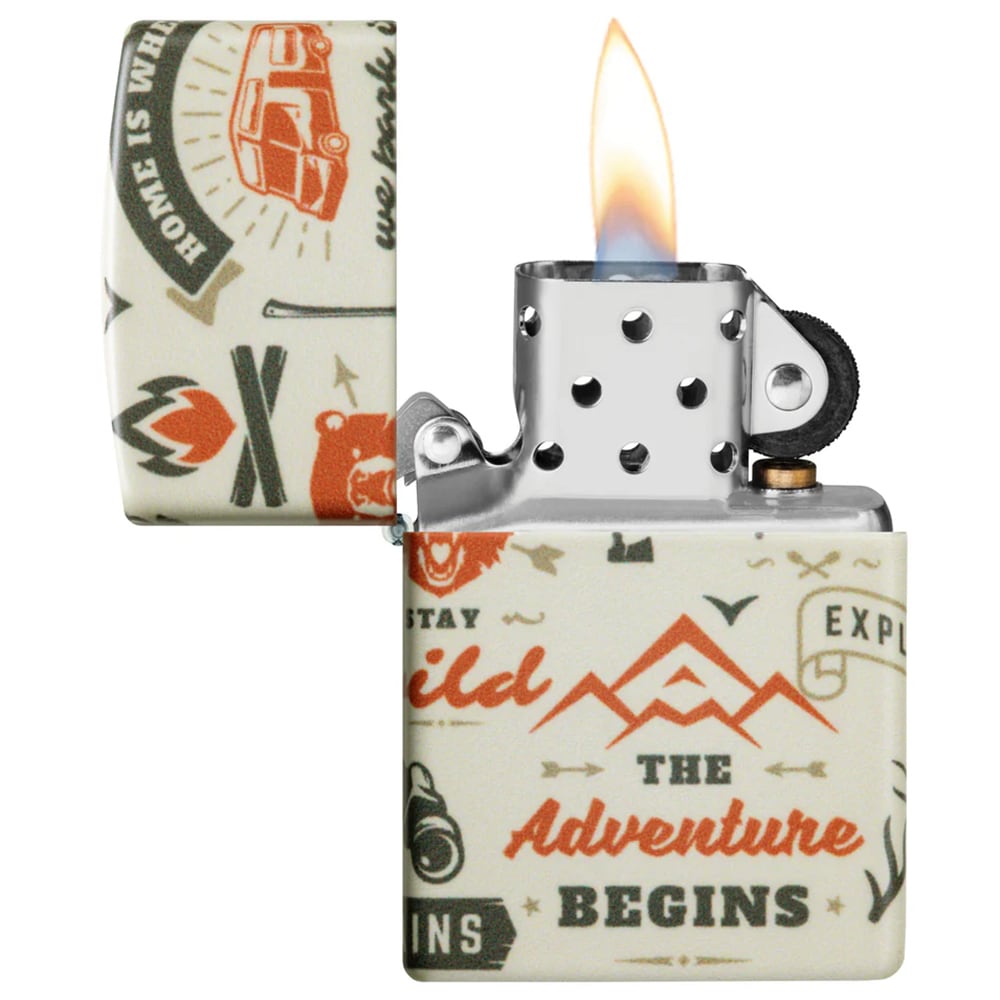 Briquet à essence Outdoor Adventure Design Zippo