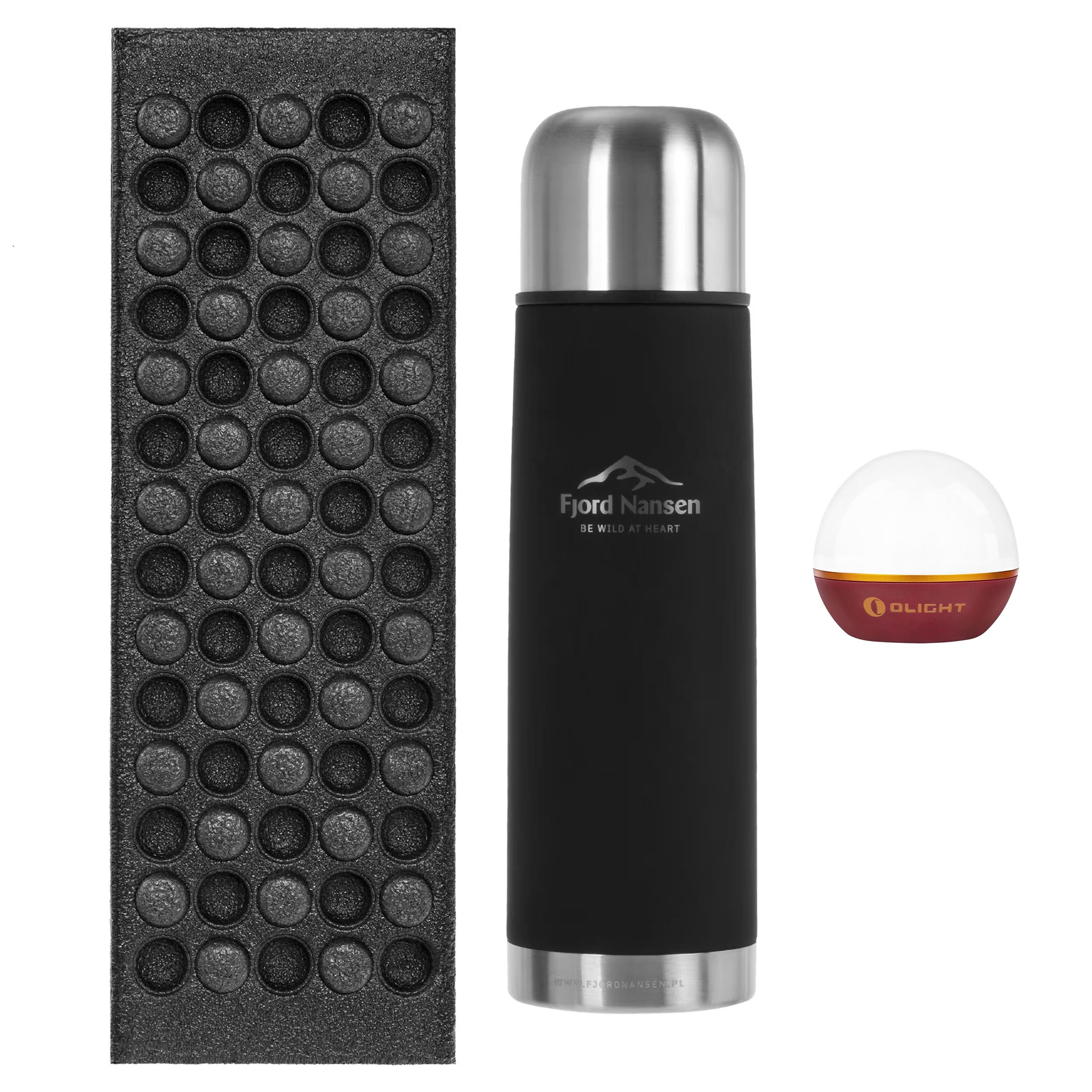 Thermos Honer Fjord Nansen + tapis MFH + lampe Obulb Olight - Ensemble