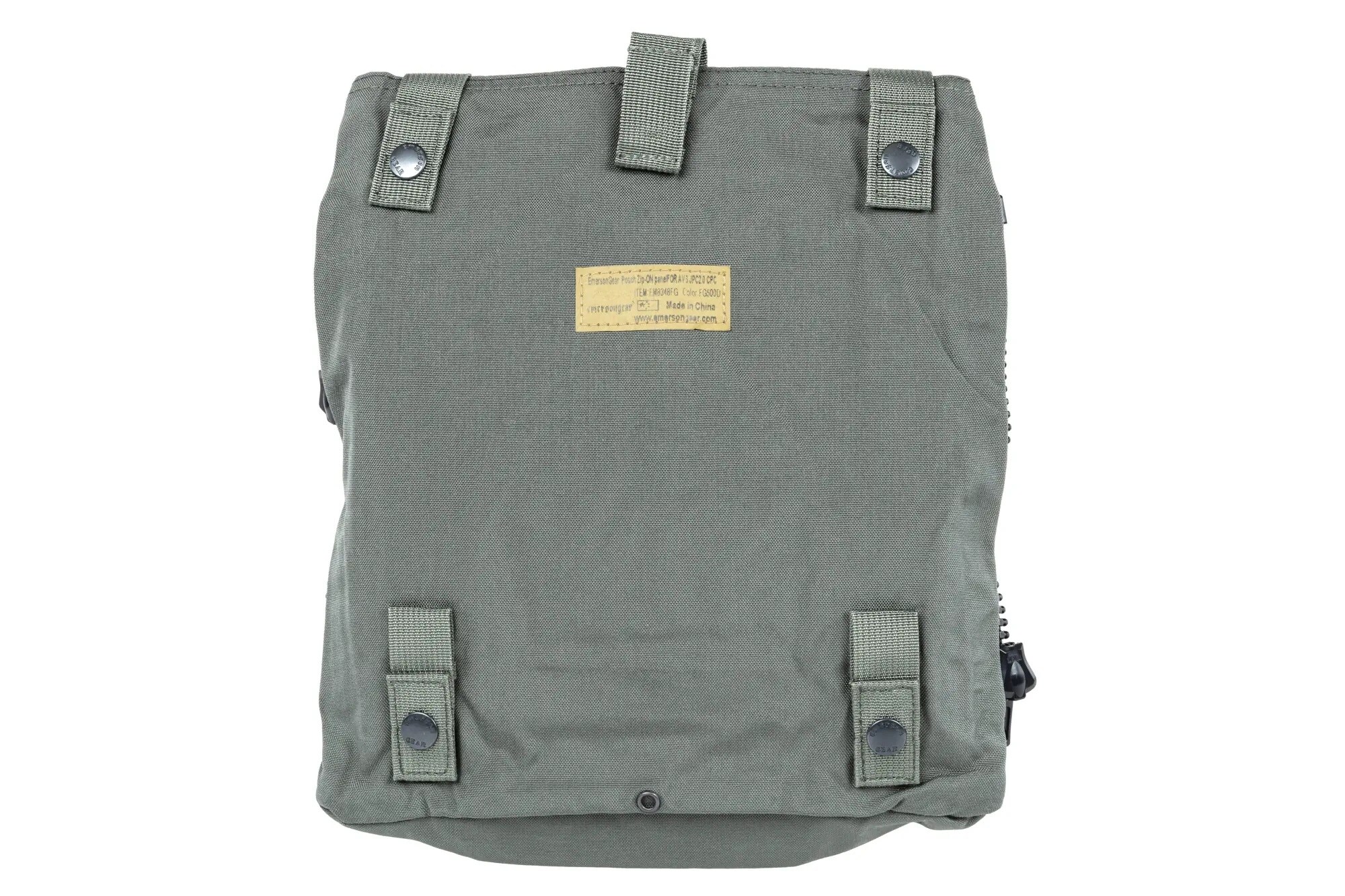 Panneau d'assaut Emerson Gear de type Zip-On pour gilets JPC 2.0/CPC - Foliage Green