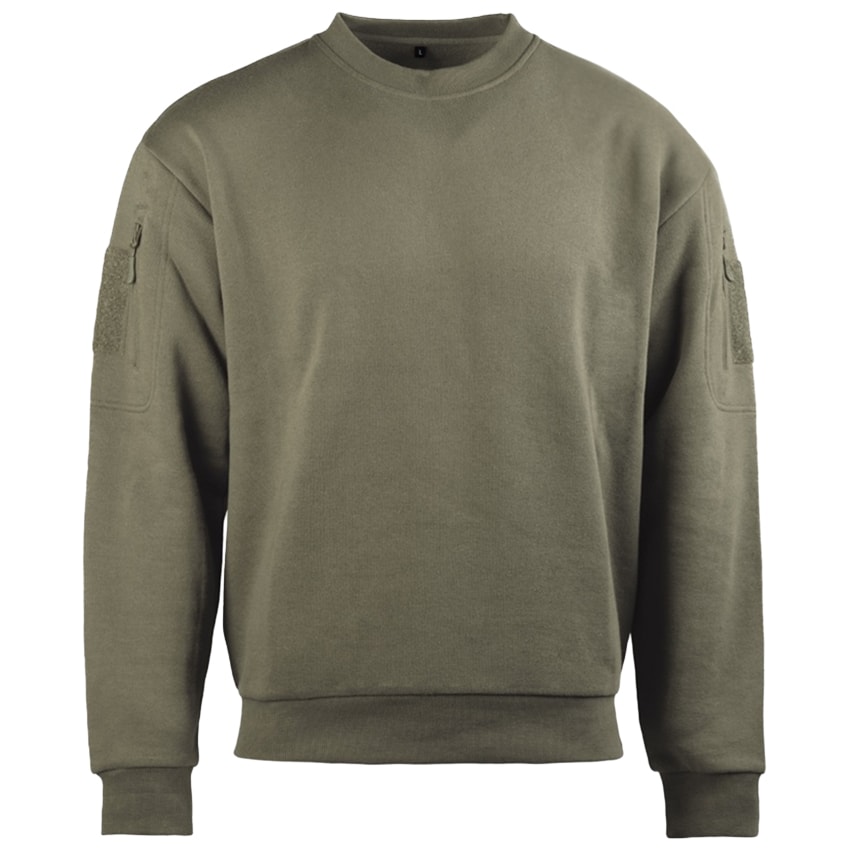 Sweatshirt Tactical Sweatshirt Round Neck Mil-Tec - Ranger Green